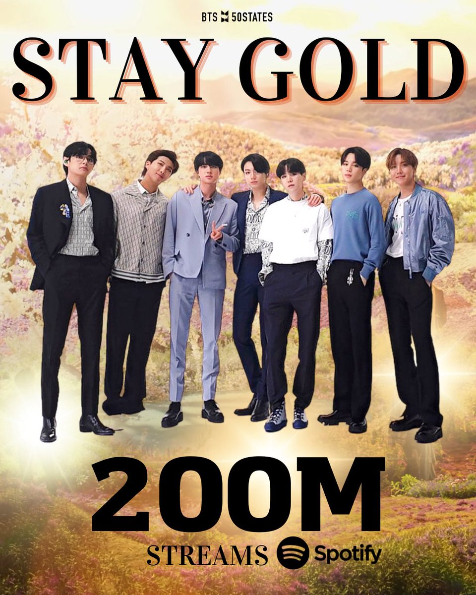 BTSxHawaii's tweet photo. Spotify Milestones to celebrate!
๐๐๐ถ๐
Stay Gold - 200M
Filter - 300M
#StreamworkMakesTheDreamWork
Congratulations!!!
#BTSย & #BTSARMY @BTS_twt https://t.co/IFjb9OVlOq