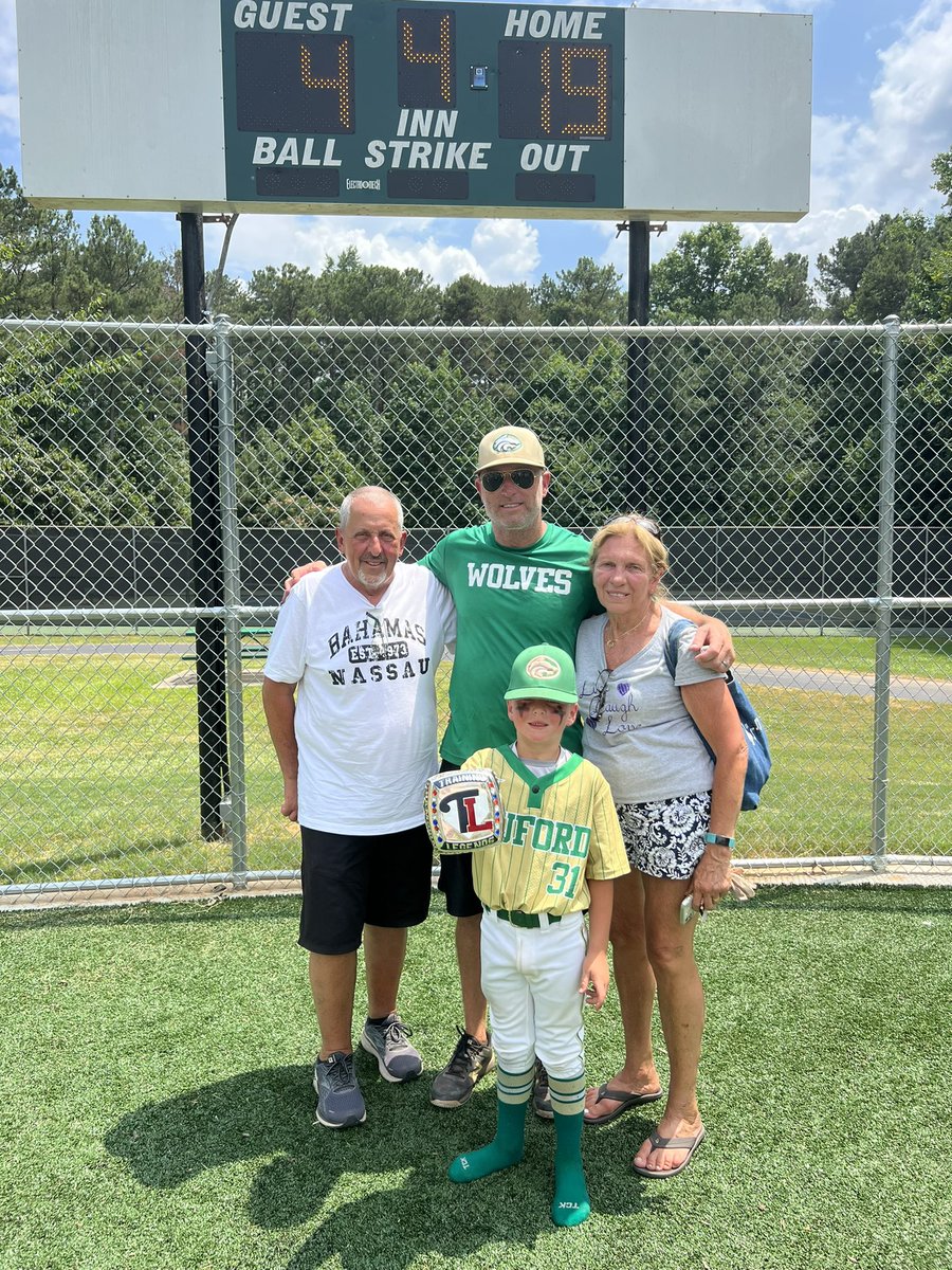 Rob_Roy15's tweet photo. These young ballers finished the season the way they started.  Won State Championship in convincing fashion.  Two homers today and 1 true 4-3 double play.  Proud to have coached such a great group of boys. https://t.co/AYGamcb1Wd