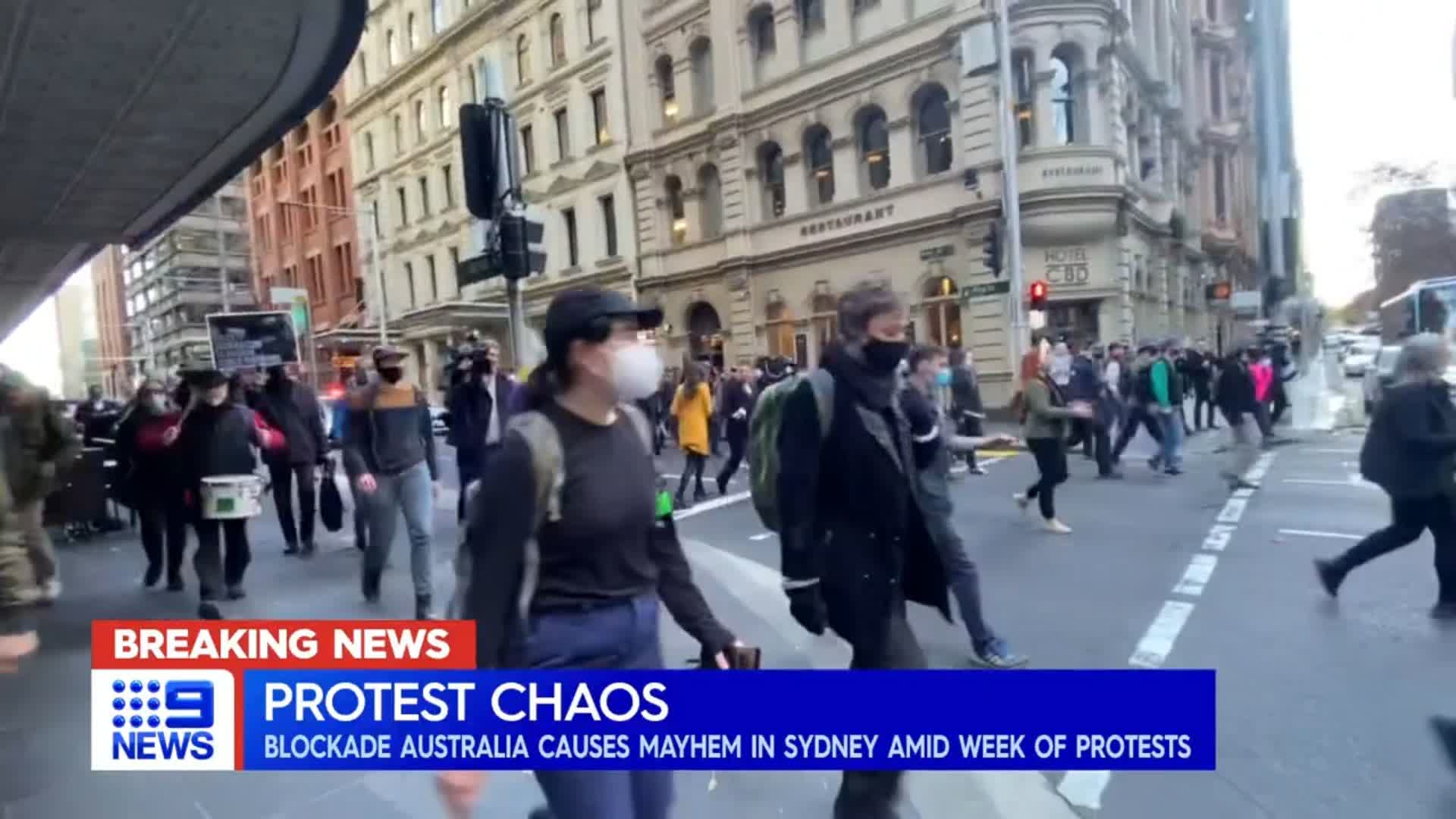 Chaos on Sydney Streets as Climate Activists Plan Week-long Protests