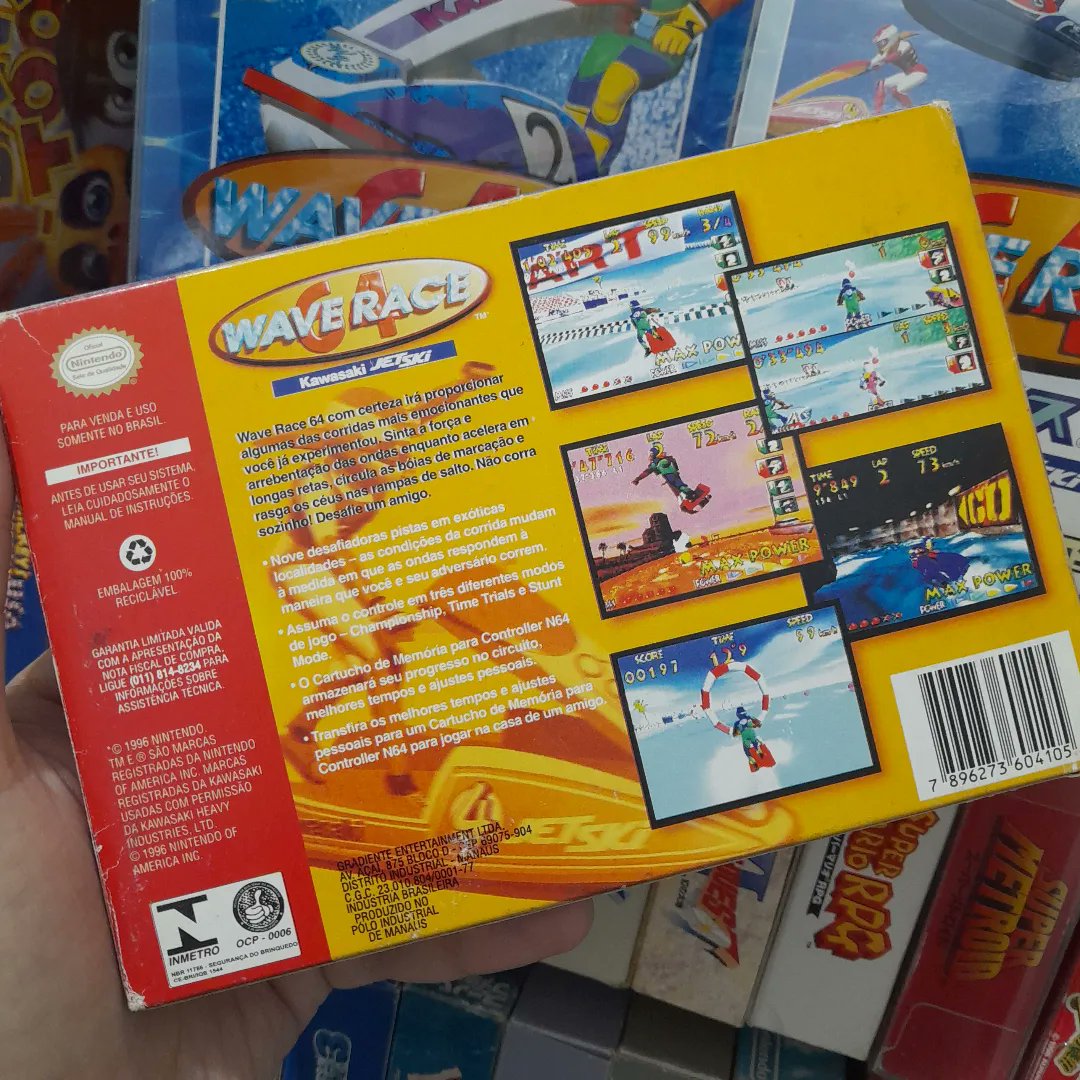 Vocetubeia's tweet photo. Nintendo Made in Brazil - Part 15: Wave Race 64 #Nintendo  #NintendoBrasil #NintendoBR #Gradiente #N64 #Nintendo64 #WaveRace #WaveRace64 #NintendoByGradiente #Kawasaki #JetSki https://t.co/2ZjxLF1fJV