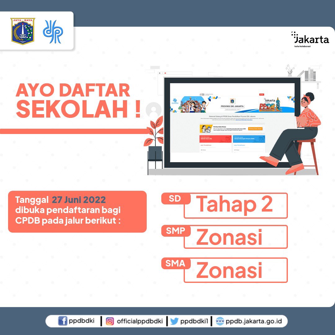 Penerimaan Murid Baru (PMB) DKI Jakarta tweet media