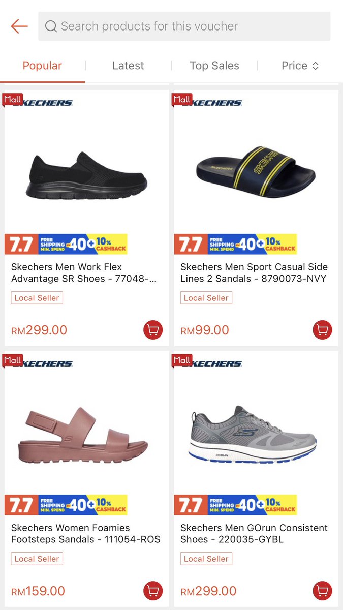 ezhrjmn's tweet photo. Skechers buat sale sampai selipar ni jadi RM49 je do 🙂 memang auto checkout la haha

Tapi selected la yg sale, kat next tweet aku ajar cara nak tahu 'selected' tu. https://t.co/DFrHunKyOO