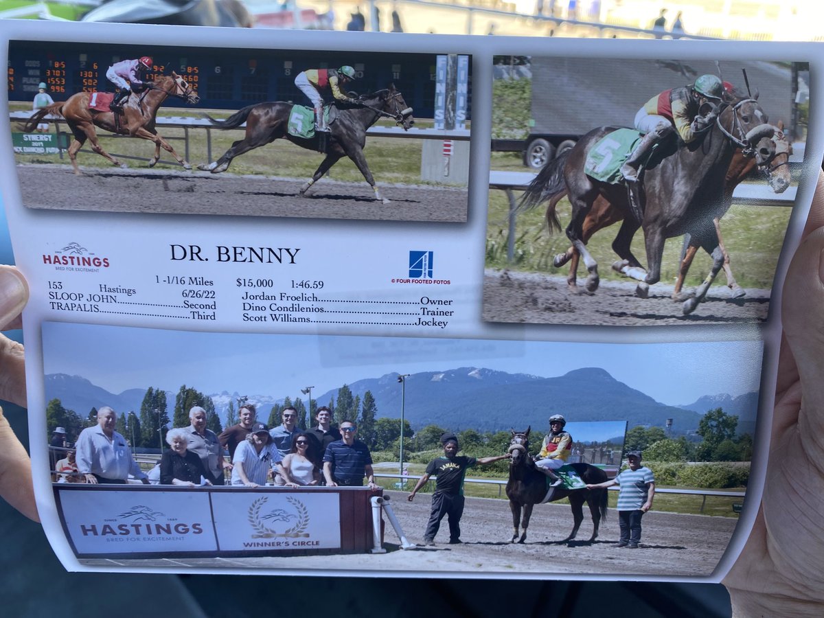 Another good weekend! Well done Benny!!! Thank you ⁦<a href="/dinocondo/">Dino Condilenios</a>⁩ and team. The streak is still alive, 14 for 14 hitting the board. #hastingsracecourse