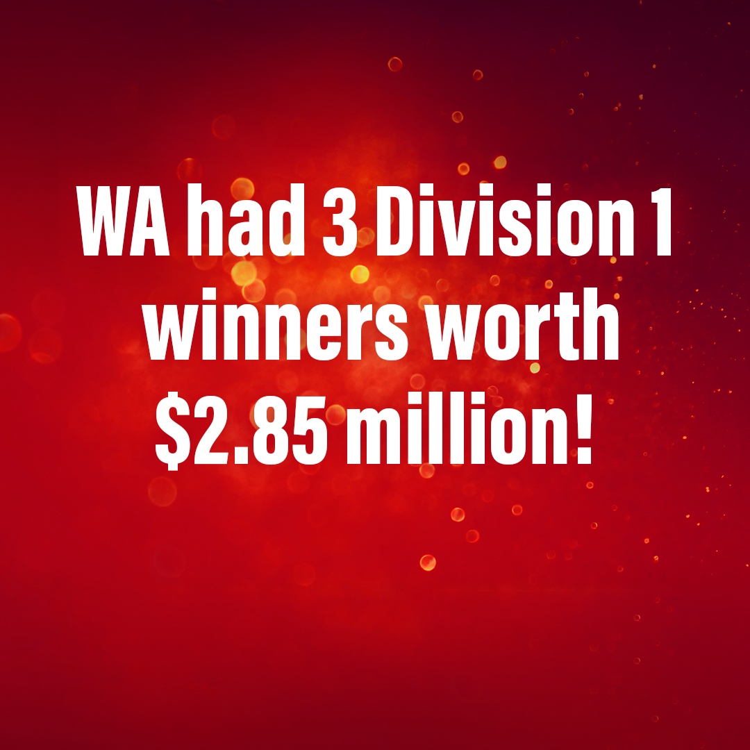 WA's #SaturdayLotto #Superdraw winners 🎉 Two of the Division 1 winning tickets were purchased from #Lotterywest online and the third from Waterfront News, Gifts and Lottery Centre in Rockingham.