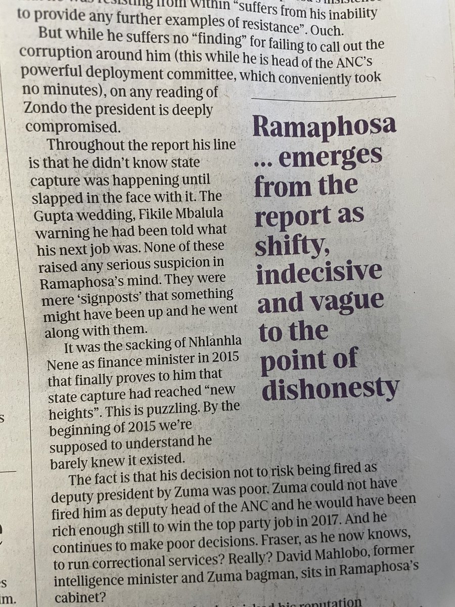 Tzoro1's tweet photo. On the flight back from #Capetown, I had a rare moment of reading print newspapers and enjoyed these @dailymaverick @ThuliMadonsela3 & @SundayTimesZA #peterbruce @productivitysa @Nu_Edison @BobbyLungaLove @DicksyNgqula @AshrafGarda @RehanaTBF @SANA__org https://t.co/NLxhSnPXQo
