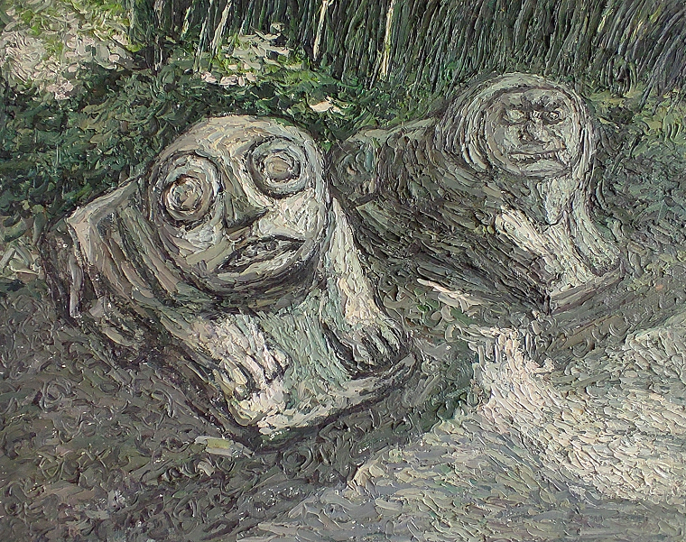 Chao_NFT's tweet photo. 【油画NFT空投活动】
我的油画《村口神兽》在OS发布了NFT，只要你粉丝量大于50人，关注我，转发这条推文，私信发我：钱包地址和转发截图，即可获赠。先到先得！
加入电报群，可了解赠送进度：https://t.co/AOTx759pT4
注: 发私信后，如收到“1”，表示地址已被汇集，24小时内将完成转赠。
#ChaoRrtDAO https://t.co/HU2uzh1Cgi