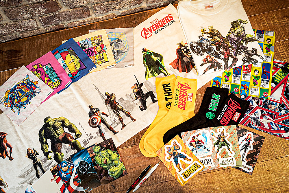 アベンジャーズ展 オリジナルグッズ 期間限定オンラインショップで販売