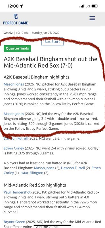 Pitching at the <a href="/PGYouthBB/">Perfect Game Youth</a> tournament up in charlotte this weekend going 7.0 ip striking out 3 topping 81 giving up only 3 hits while not giving up a run. Also batted a .413 through the tourney with a OBP of over .500 @ECDodgersScout <a href="/JBrownPG/">Jheremy Brown</a> <a href="/PG_Scouting/">Perfect Game Scout</a> <a href="/hittintheLink/">Jon Link</a>