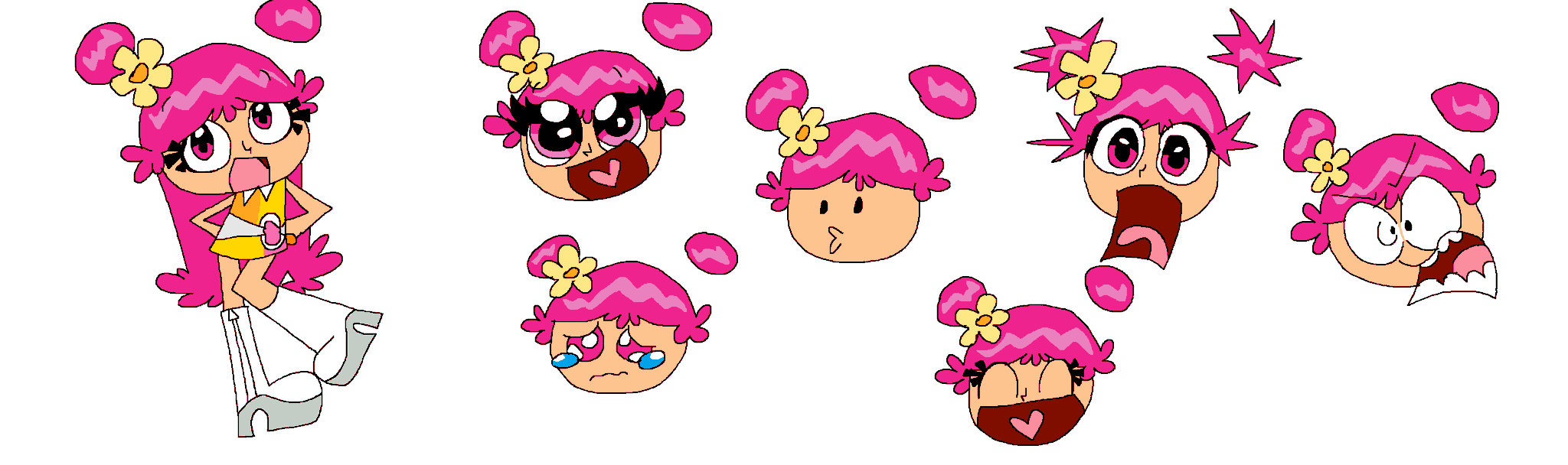 LapisFan2011 on Twitter: "I made an expression sheet featuring Ami and ...