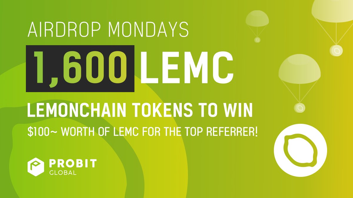LemonChain (LEMC) up for grabs during the latest @LEMC_GLOBAL Airdrop Monday 🔽

support.probit.com/hc/en-us/artic…

#ProBitGlobal #crypto #airdrop #Giveaways