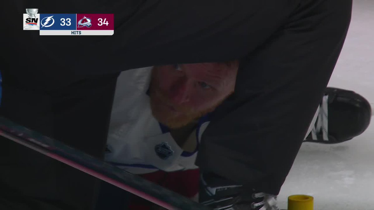 Corey Perry becomes the first player in NHL history to compete in three straight Stanley Cup Finals with three different teams and lose all three #Hockey365 #GoBolts #GoAvsGo #StanleyCup
