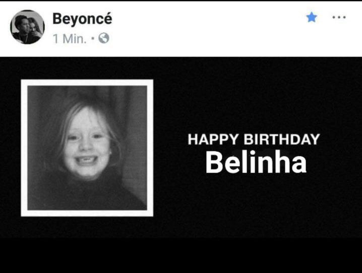 adelechifruda's tweet image. Post anual pro TT não derrubar minha conta. E a Beyoncé me deu parabéns de novo!