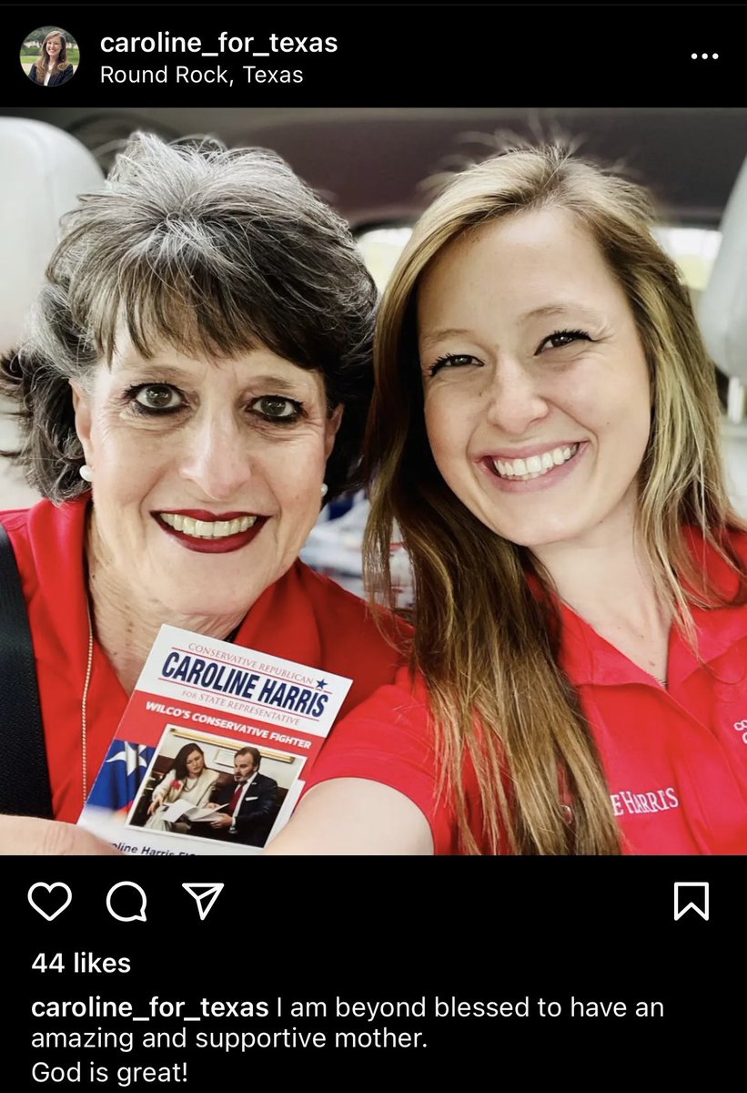 And here we have the lucky woman herself <a href="/CarolineForTX/">Caroline Harris Davila State Representative</a> mom, who when she was 19, had an ELECTIVE abortion bc she simply did not want to marry the man who got her pregnant. She went on to pledge in a sorority at UT, graduate, travel the world, get married, and have 11 kids.