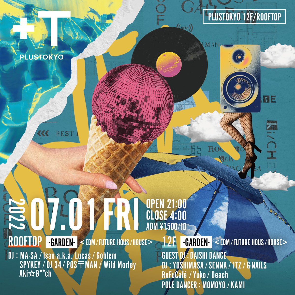 plus_tyo's tweet photo. The summer party is on! Enjoy your Friday night! and Collaboration area スナック KAWAII MONSTER!! Have a great weekend!!
https://t.co/9qp7Mofryu
#plustokyo #plustokyorooftop #music #dj #ginza #summer #party https://t.co/F0pw3Mo2r4