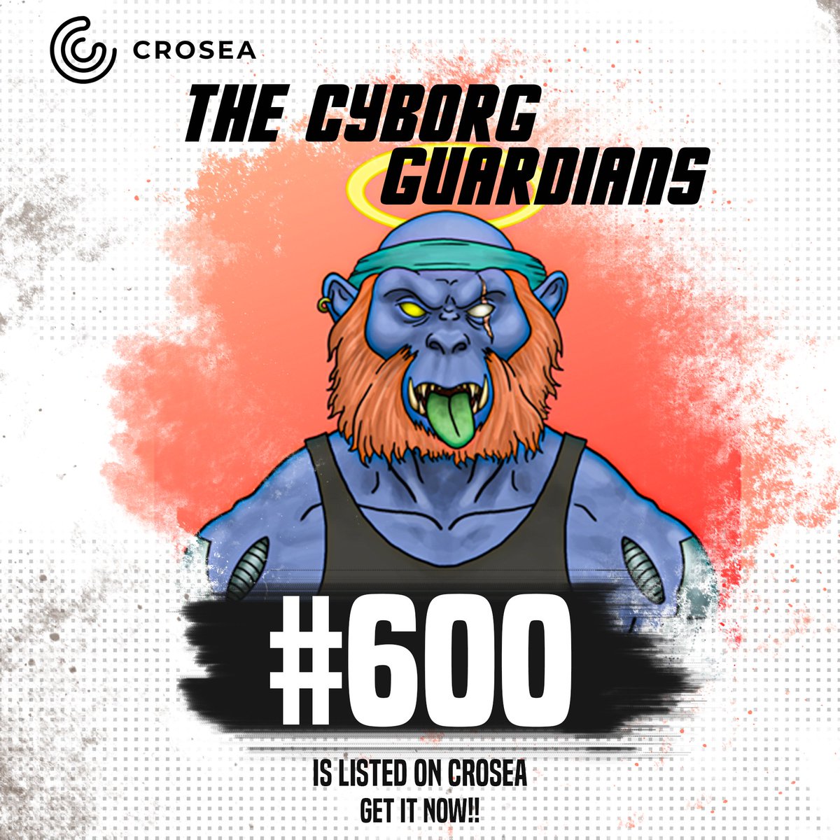 croseanft's tweet photo. #TheCyborgGuardian #600 is listed on #CroSea #NFTMarketplace for 199 #CRO. List your #CyborgGuardian #NFT's up for sale or auction on #CroSea #NFTMarketplace 

Check out the collection here:
https://t.co/kF8ETrNoP5

#crofam #crofamily #CronosNFT #cronoschain #FFTB https://t.co/gi0AO7NMpS