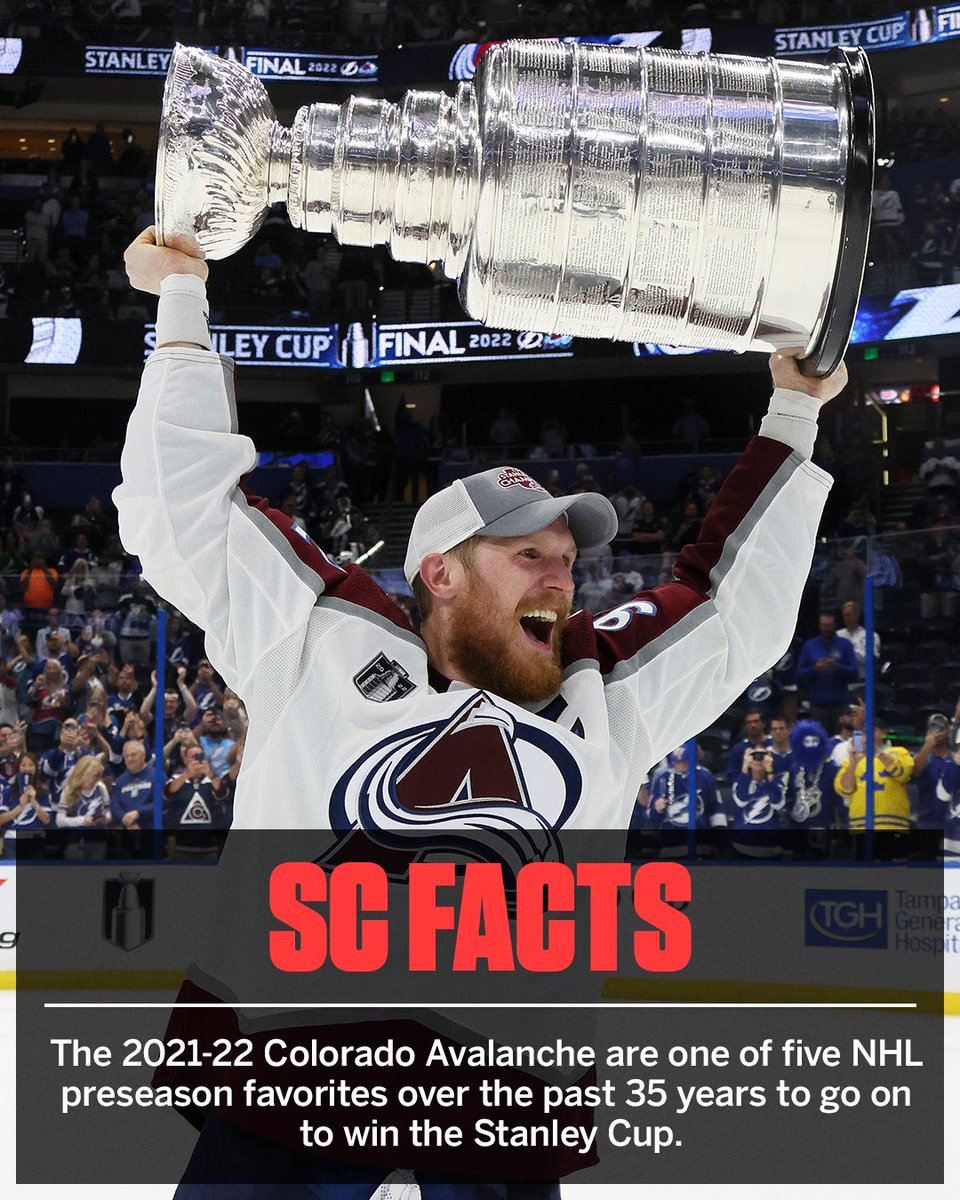 SportsCenter's tweet photo. Expectations ... met ✅

@Avalanche | @StanleyCup https://t.co/mwarNWh9pW