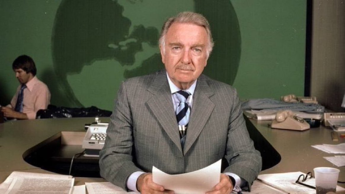 Walter Cronkite was suspended two weeks by CBS in 1974 when he signed off with "Keep it real, my muthafuckas.”