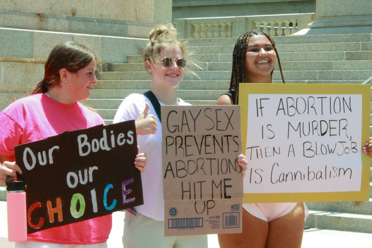 pegdodd's tweet photo. After covering a protest, one of my favorite things to do is to look at pictures of the signs people were carrying. Here’s a few from today’s “Engage the Rage” rally: (🧵/1) https://t.co/Gd4BlRY5YR