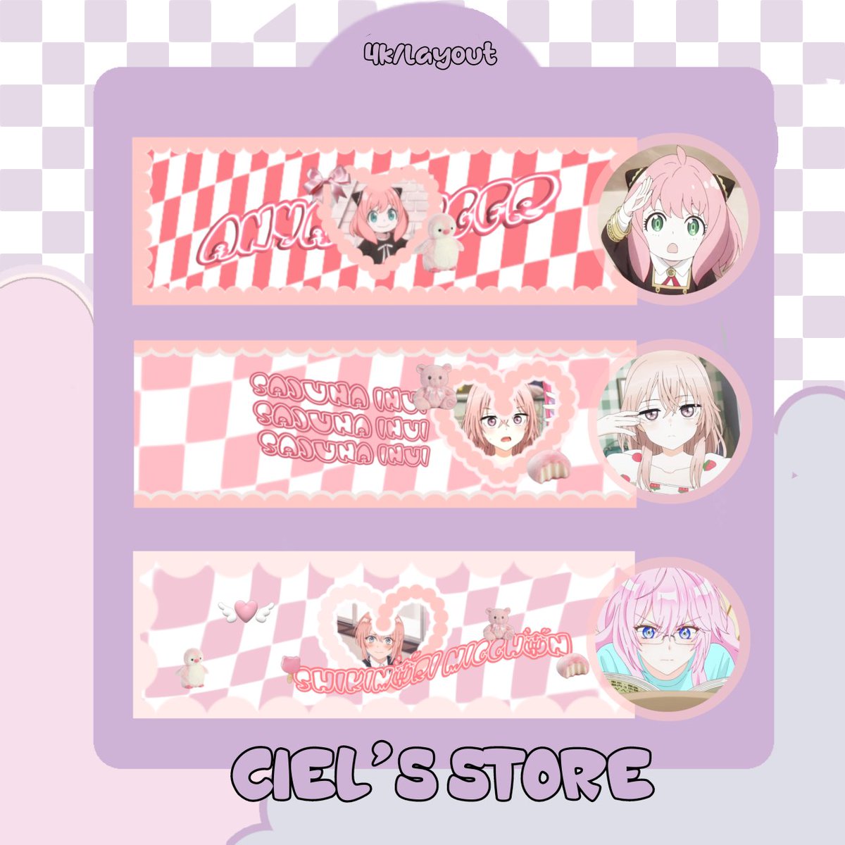 cielluwa's tweet image. [HELP RT, MAKASII💐💗]

tim pinkeu pinkeu mana ni ♡˖꒰ᵕ༚ᵕ⑅꒱
aku ready layout anime loh!! 🍥🎠
get ava png &amp;amp; png!! cuzz ayo jajan 

#zonauang #zonaba #zonabu
