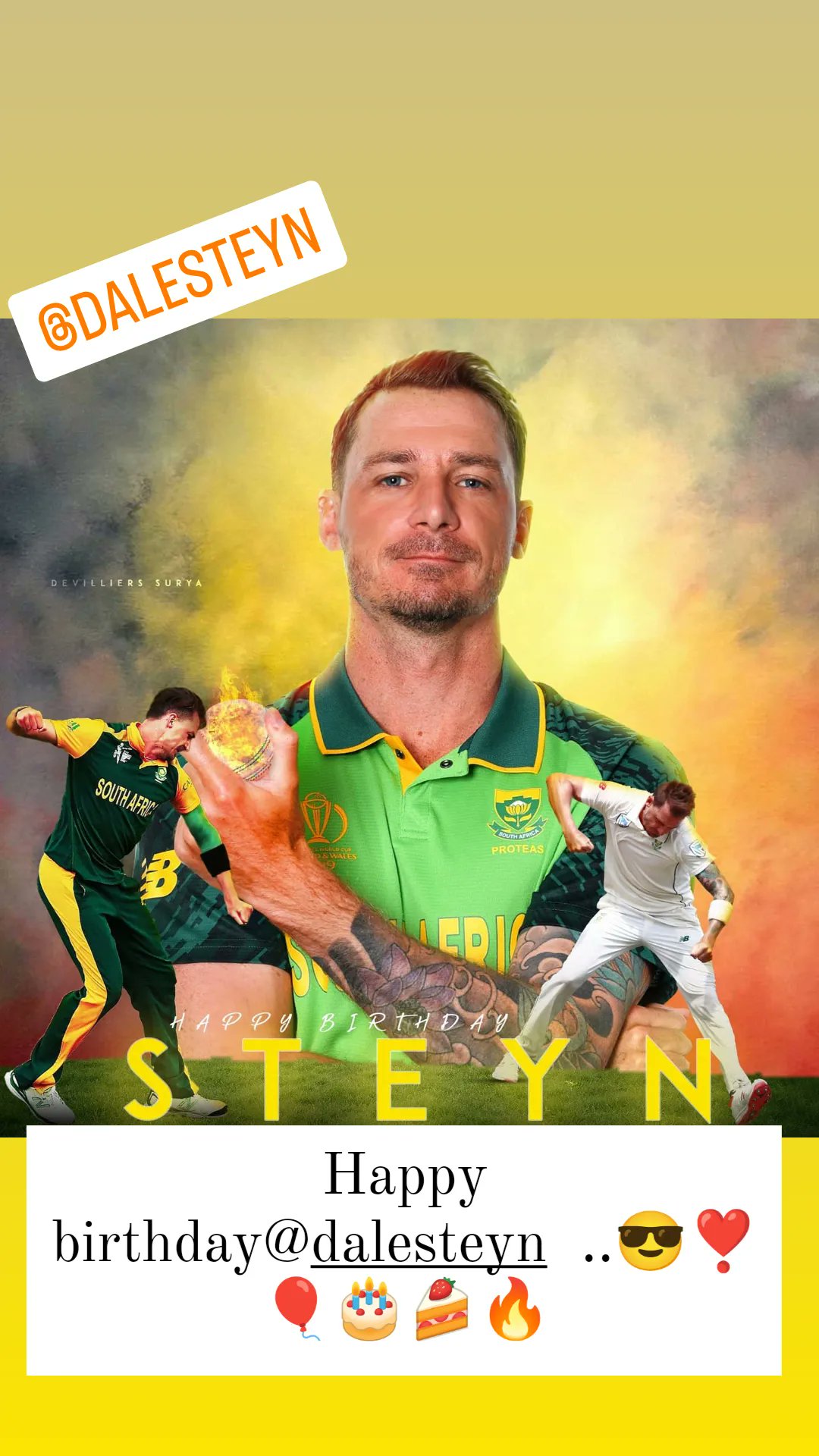 Happy birthday Dale Steyn          