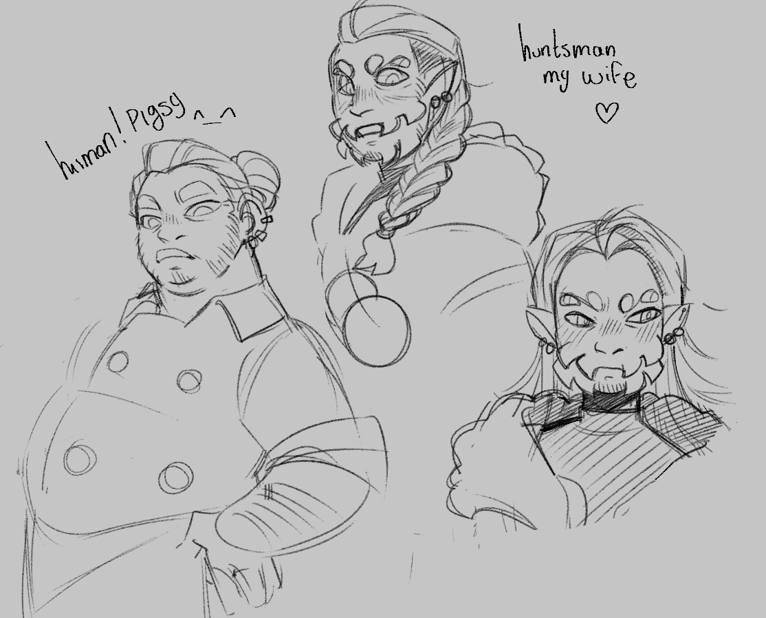 doodles i made while on call w friends today 