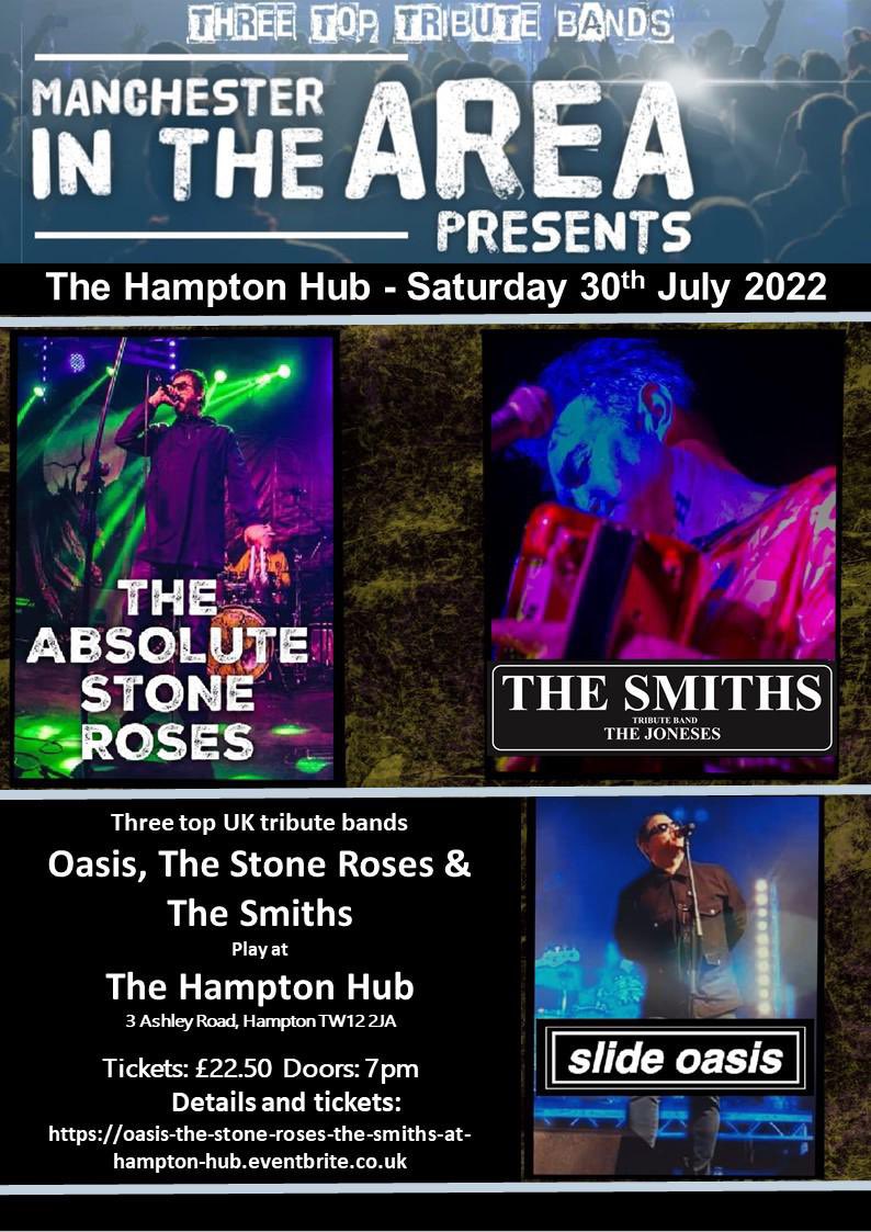 slideoasis's tweet image. Blow away the post Glasto blues &amp;amp; plan  your next gig. We’re playing @hamptonhubclub with the Absolute Stone Roses &amp;amp; @TheJonesesBand on Sat 30 July #glastonburyfestival2022 #Glastonbury #oasis #stoneroses #thesmiths eventbrite.co.uk/e/absolute-sto… #londongigs #richmond #hampton