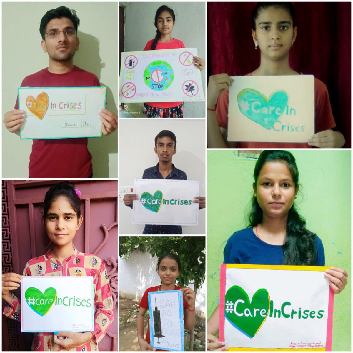 UNODC's tweet photo. Youth are vulnerable to drug use, but they can also play a critical role to prevent substance use & promote health.
On #WorldDrugDay, through UNODC’s #LockdownLearners series, young people from India 🇮🇳 engaged and reaffirmed that they #CareInCrises. https://t.co/dIFugX0I9v