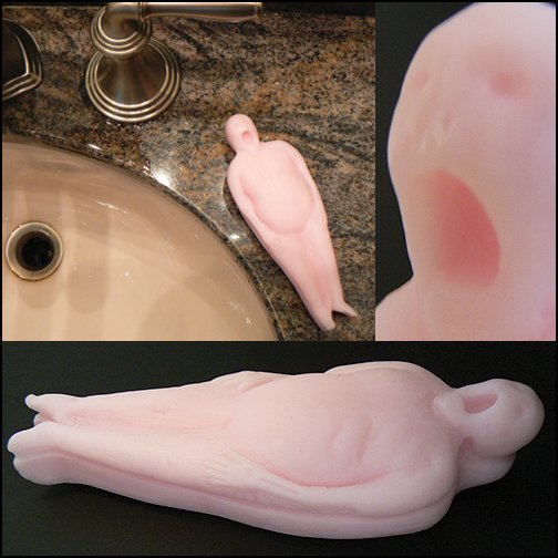 folkhorrormagpi's tweet image. TW: human remains in thread 

The formation of adipocere, or corpsewax, occurs only under specific conditions. Rather than enter putrefaction the body develops instead into a state closely resembling soap, most famously in the case of the Mütter Museum’s Soap Lady.