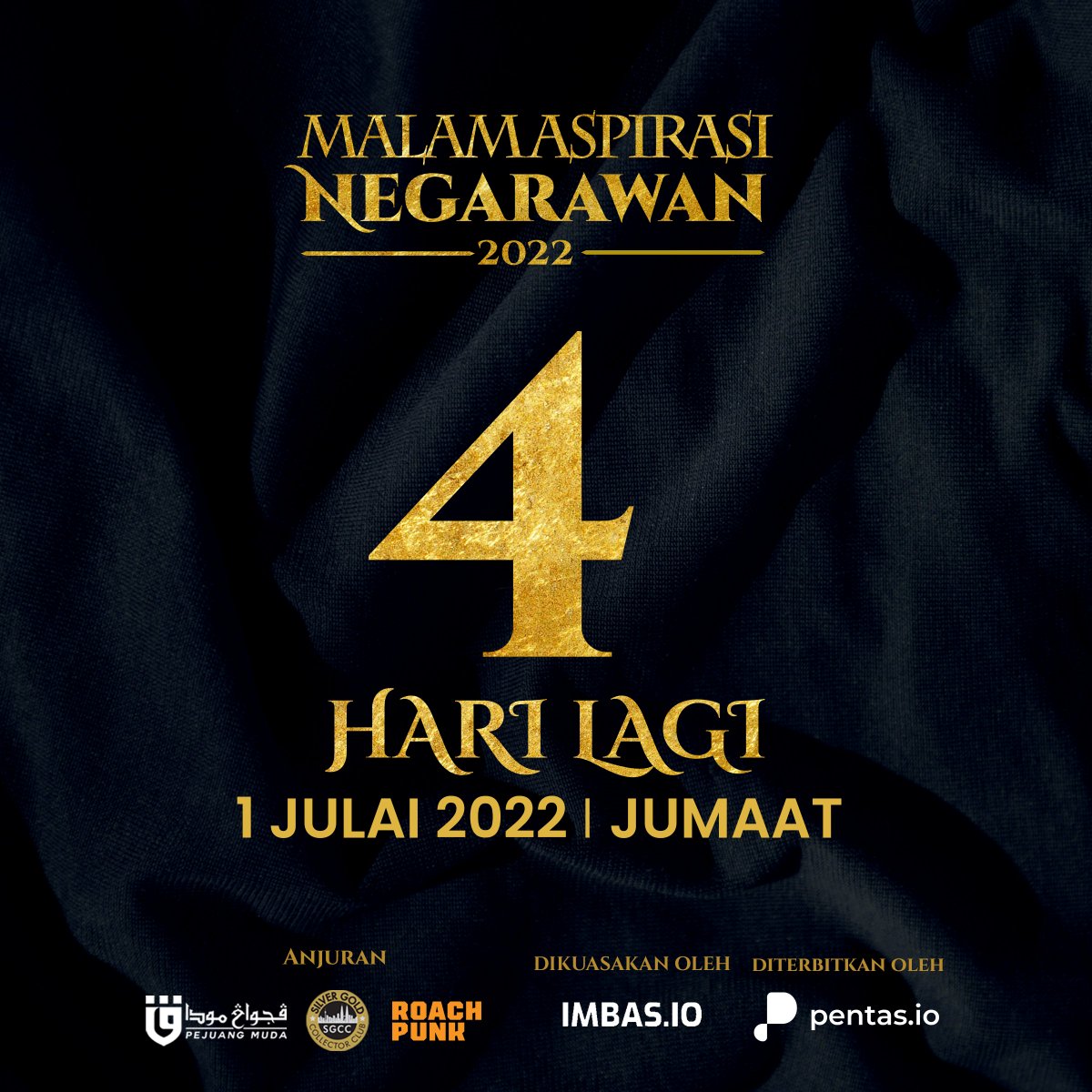 4 Hari lagi Malam Aspirasi Negarawan 2022, buat yang belum membeli tiket anda masih sempat untuk membeli di aspirasinegarawan.com