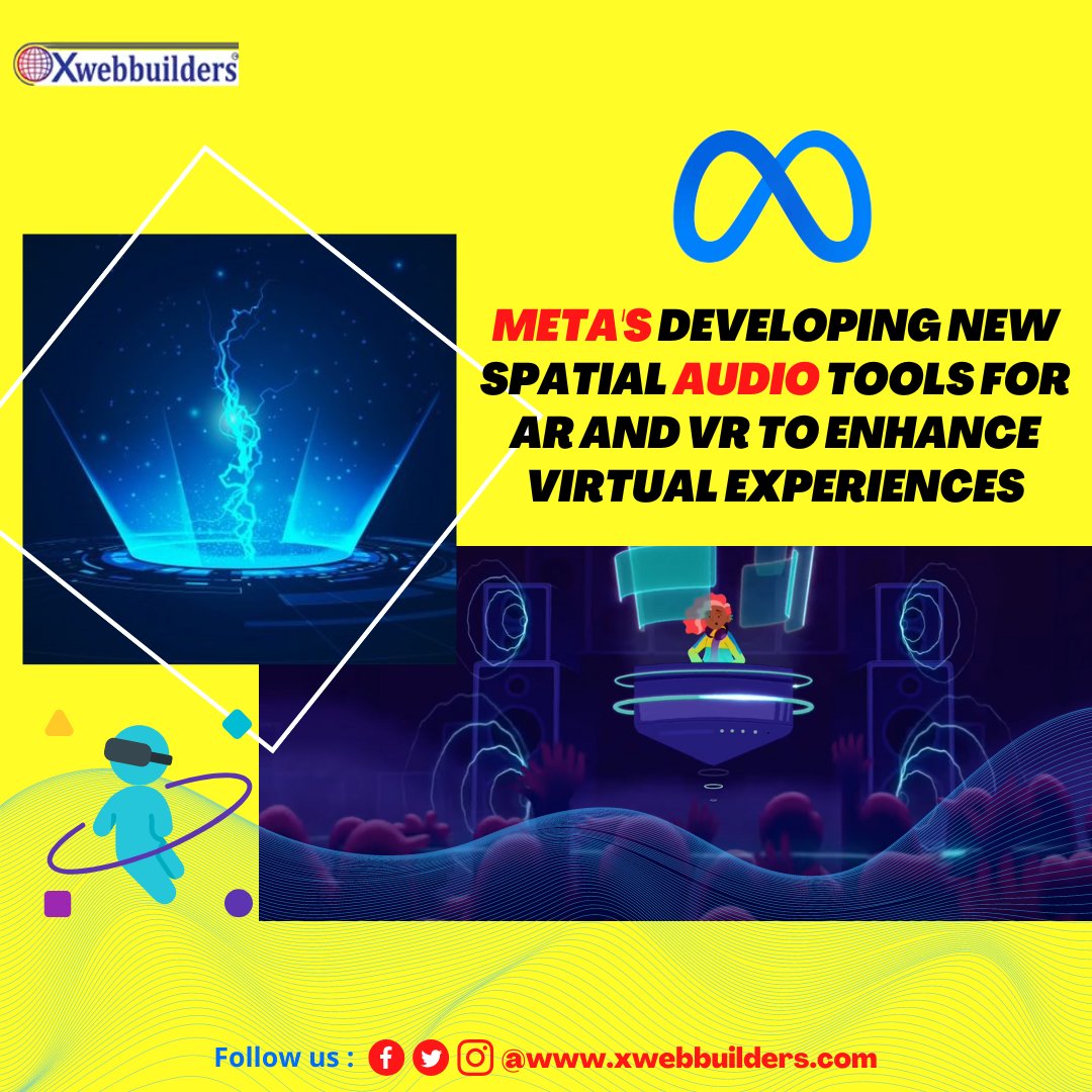 #Meta's Developing New Spatial Audio Tools for AR and VR to Enhance Virtual Experiences.

xwebbuilders.com

#xwebbuilders #meta  #metaverse #metaupdates  #metverse #metanews  #metaversenews  #updatesmeta  #metas  #metaaudio