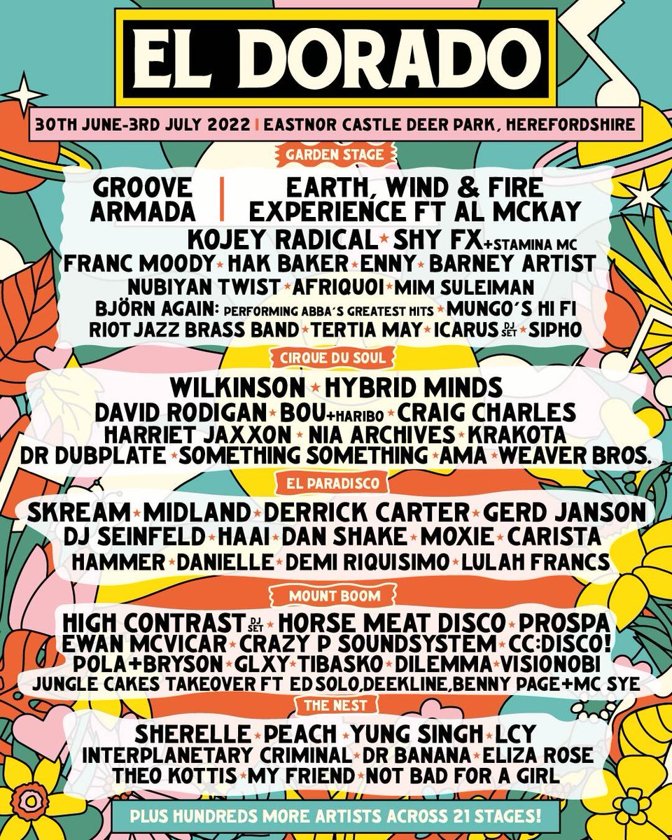 3 more sleeps. Just 3 more bloody sleeps 🥳🔮💫🕺💃 <a href="/ElDoradoUK/">El Dorado Festival</a>