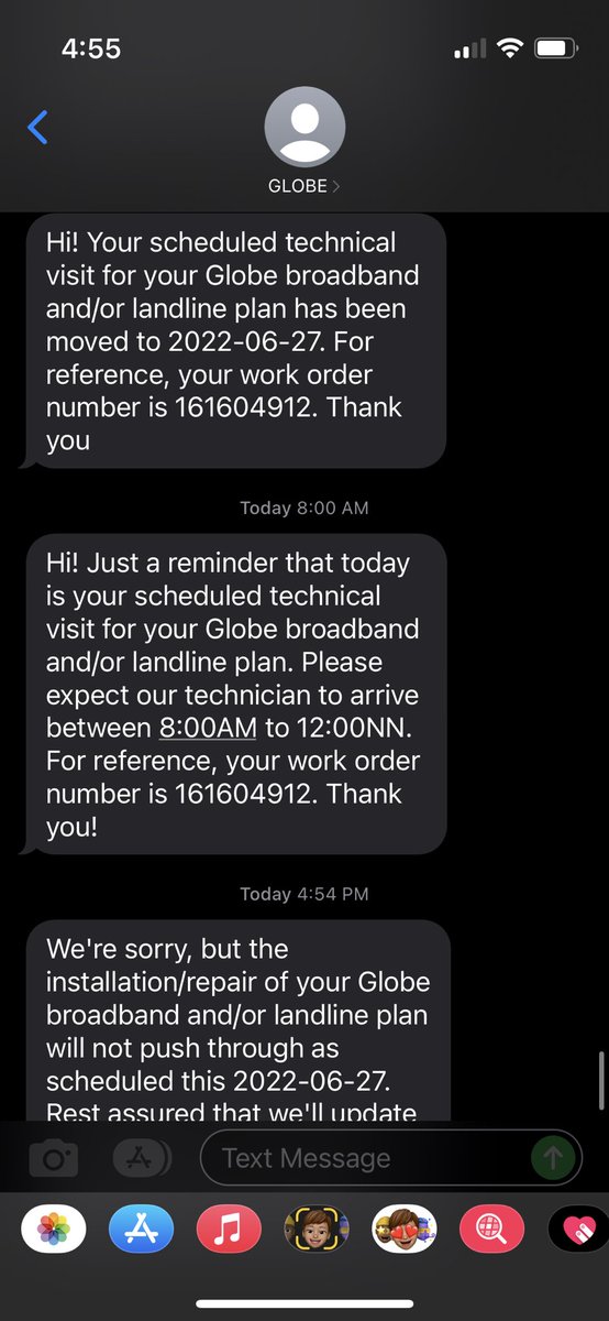jepoypablito's tweet photo. @talk2GLOBE laging ganto ang process ninyo, DM-> Setup a schedule -> Paasahin customer na may pupuntang tech -> walang pupuntang tech on the day -> Say you're sorry -> another day na walang internet -> Reklamo sa twitter -> DM. Infinite loop. Shitty https://t.co/L90ZOMfUPj
