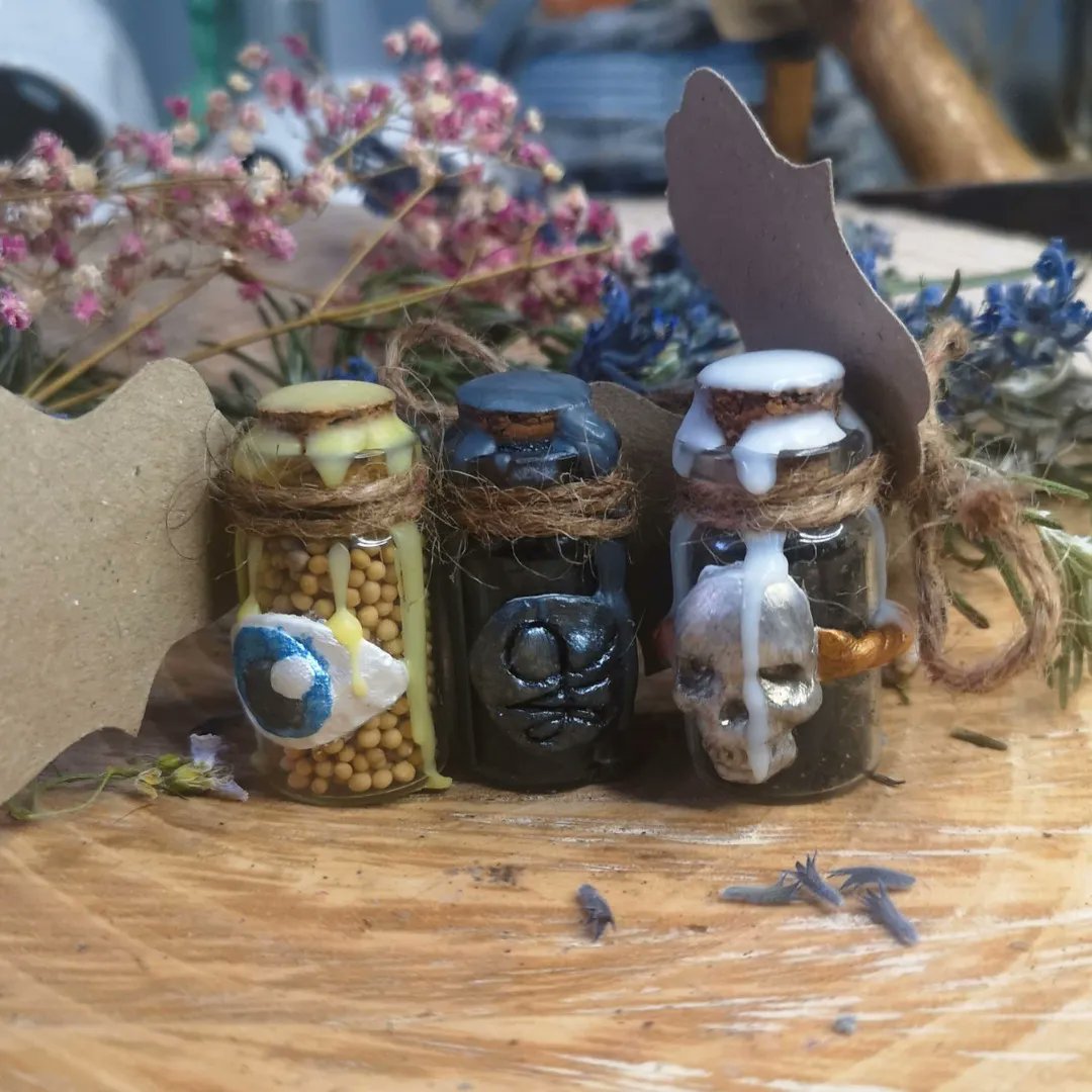 baphomart's tweet photo. This fabulous bundle features our Eye Of Newt, Graveyard Dirt and Black Salt jars; perfect for stocking up your spell cupboard or decorating your altar. Made by Northway Magick. https://t.co/zlNhdwZLt4 #occultarts #gothshop #witchcraft #blacksalt #eyeofnewt #spellingredients https://t.co/MNG4XnQYKq