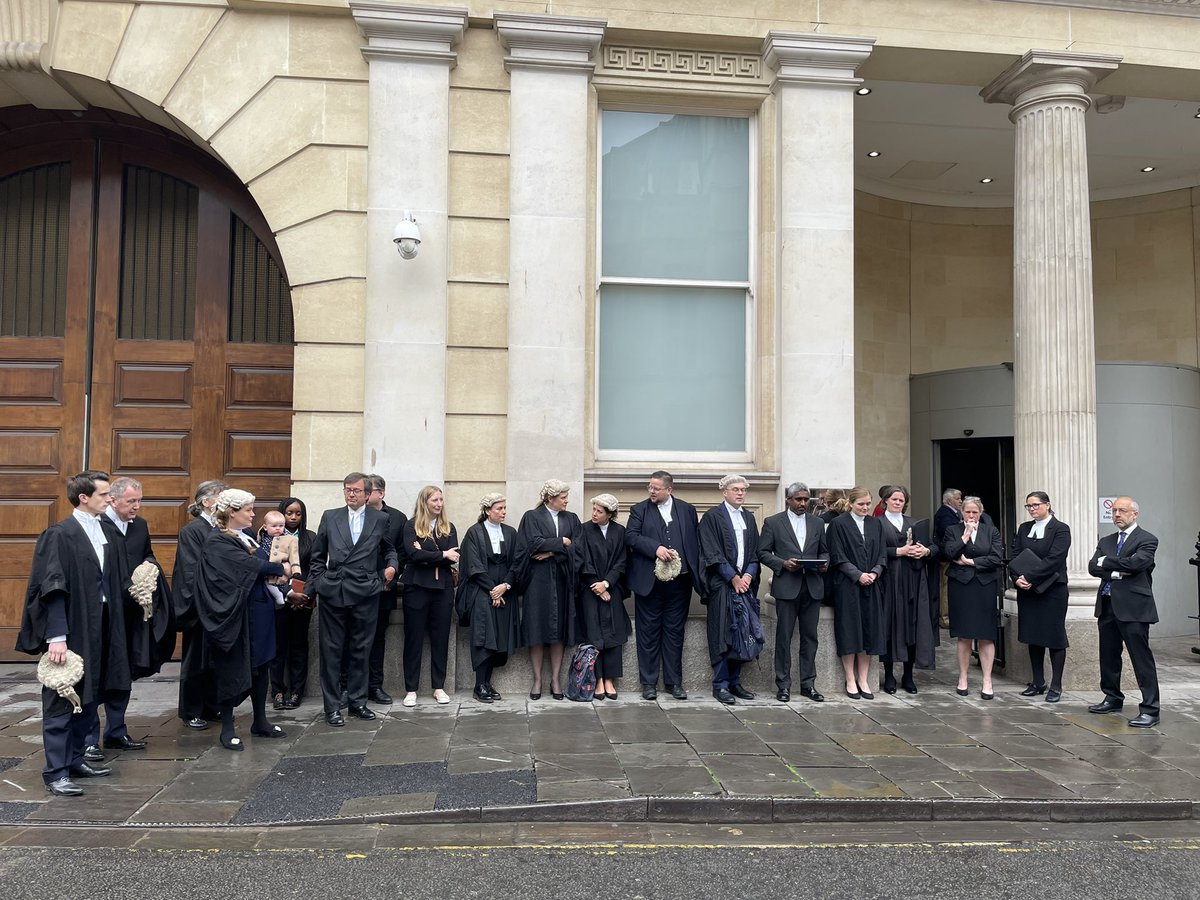 Barristers have walked out of Crown Court on Small Street today in a dispute over legal aid funding. #BarristerStrike #Action4Justice #Bristol