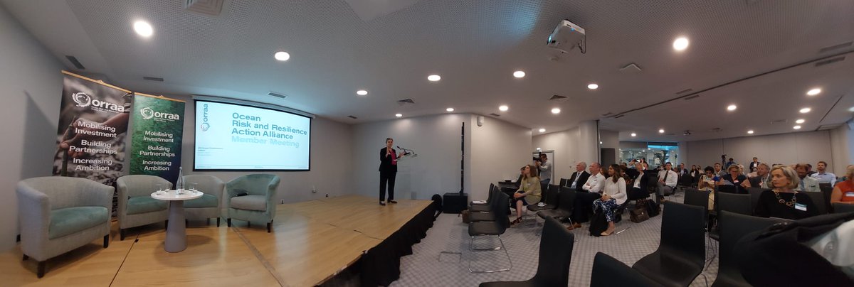 ORRAAnews's tweet photo. The first ever ORRAA member meeting is underway! 🙌

The meeting will highlight ORRAA members' work &amp; mobilise engagement &amp; action investment into finance and insurance solutions that build resilience in climate vulnerable coastal communities around the world. 

#BackBlue #UNOC https://t.co/mwGMeRuXEJ