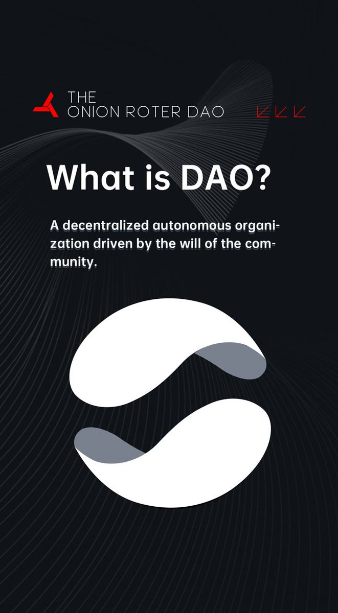 Tor_DAO_'s tweet photo. #DAO is a decentralized autonomous organization driven by the will of the community.
What a cool concept!π€π€
#tordao #theonionroterdao #web3 https://t.co/22F1QaPZER