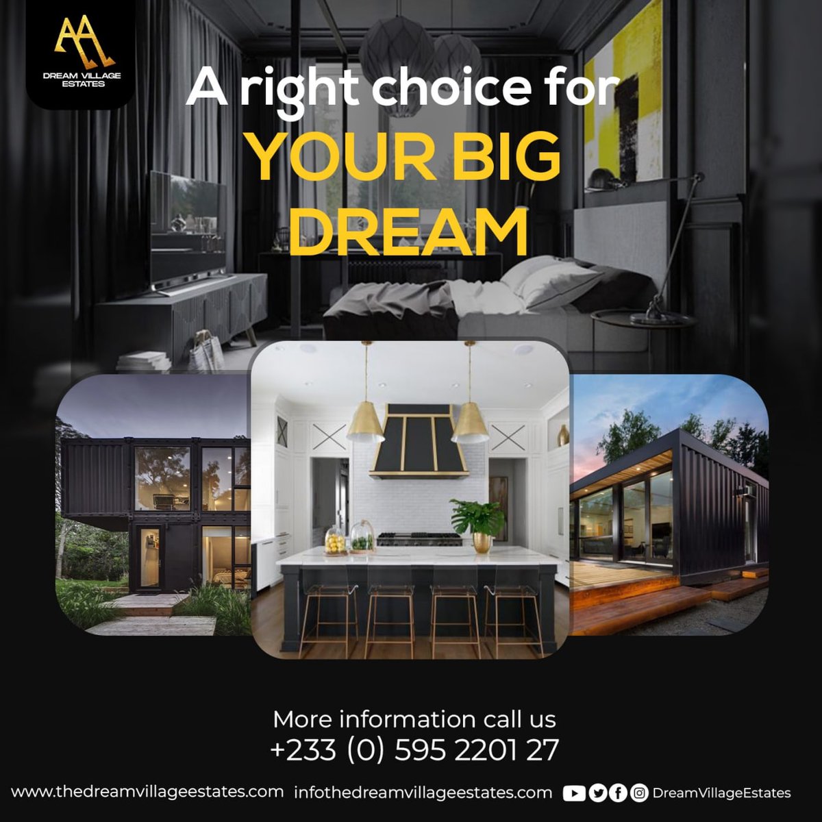 DreamVillageEST's tweet photo. Dream Village is the only integrated development combining a beautiful environment and luxury living within a fully secured gated community. Contact us for your serviced lands and join the dream village family. #newhomeowners  #DVEstates https://t.co/bsUl9LLcAY