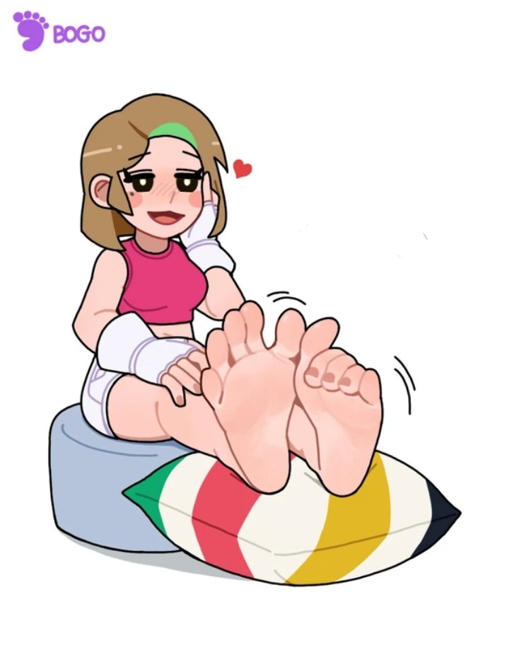 Well... Suppose she isn't opposed to trading feet for feet?