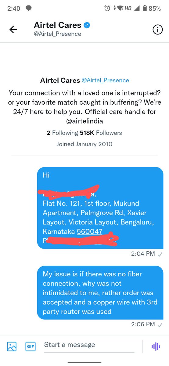avinasha39's tweet photo. @Airtel_Presence Already done please check https://t.co/P24yEyXqmb