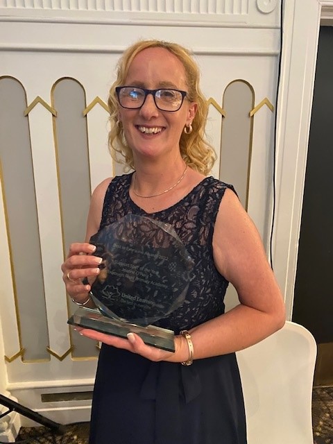 MarlboroughAcad's tweet photo. Congratulations to J O'Hara of Marlborough Road Academy - United Learning Support Staff member of the year @UnitedLearning https://t.co/8rlwt490y7