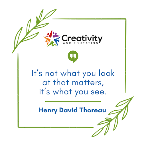 CreativityandE's tweet photo. “It’s not what you look at that matters, it’s what you see.” – Henry David Thoreau

#creativity #creativethinking #quoteoftheday #EducationForAll #curiousity #imagination #classroom #kidscrafts #thinkbig #thoughts #uniqueideas #thinking #creativityandeducation https://t.co/tQg7xd9XIV
