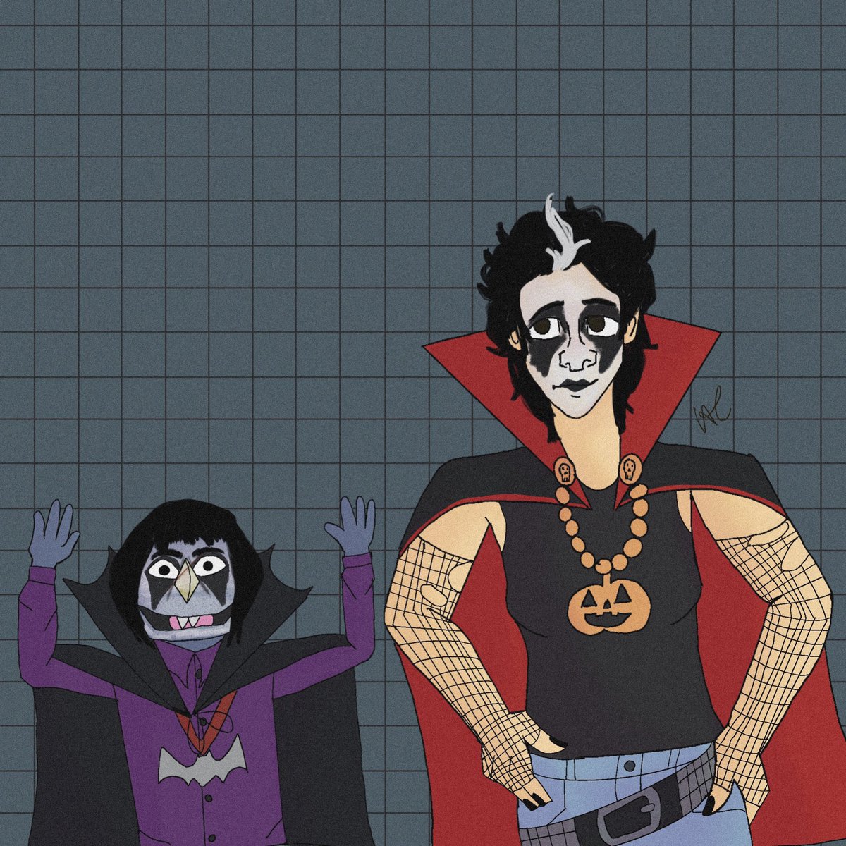 Starrycowboy's tweet photo. Dr. Fearless and Count Crowley as Muppets.
#drfearless #countcrowley https://t.co/pcMuvdOQqx