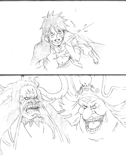 過去のらくがき②
「海賊たちの戦い!」

#ワンピース
#イラスト 