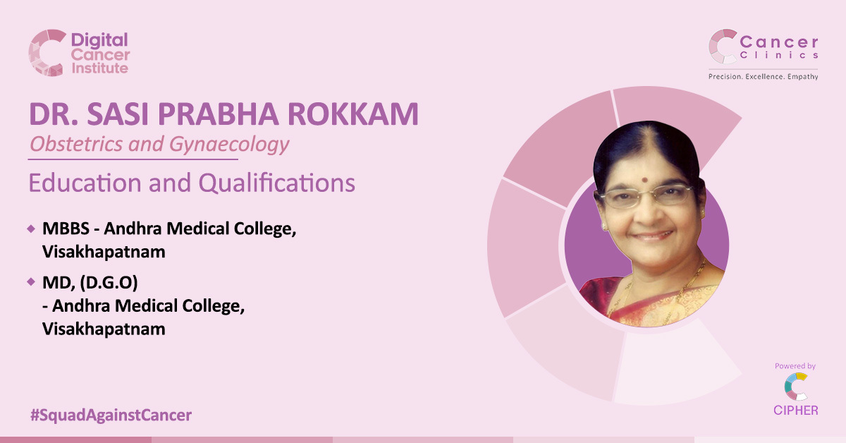 Cancer_Partner's tweet photo. Dr. Sasi Prabha Rokkam is an experienced doctor who specialises in Obstetrics and Gynaecology. She has professional experience of over four decades in this field. 

#Cancerhospital_in_hyderabad #Best_CancerHospital_in_India #How_to_detect_cancerearly #Oncologist_in_Hyderabad https://t.co/548uEf7Ncs