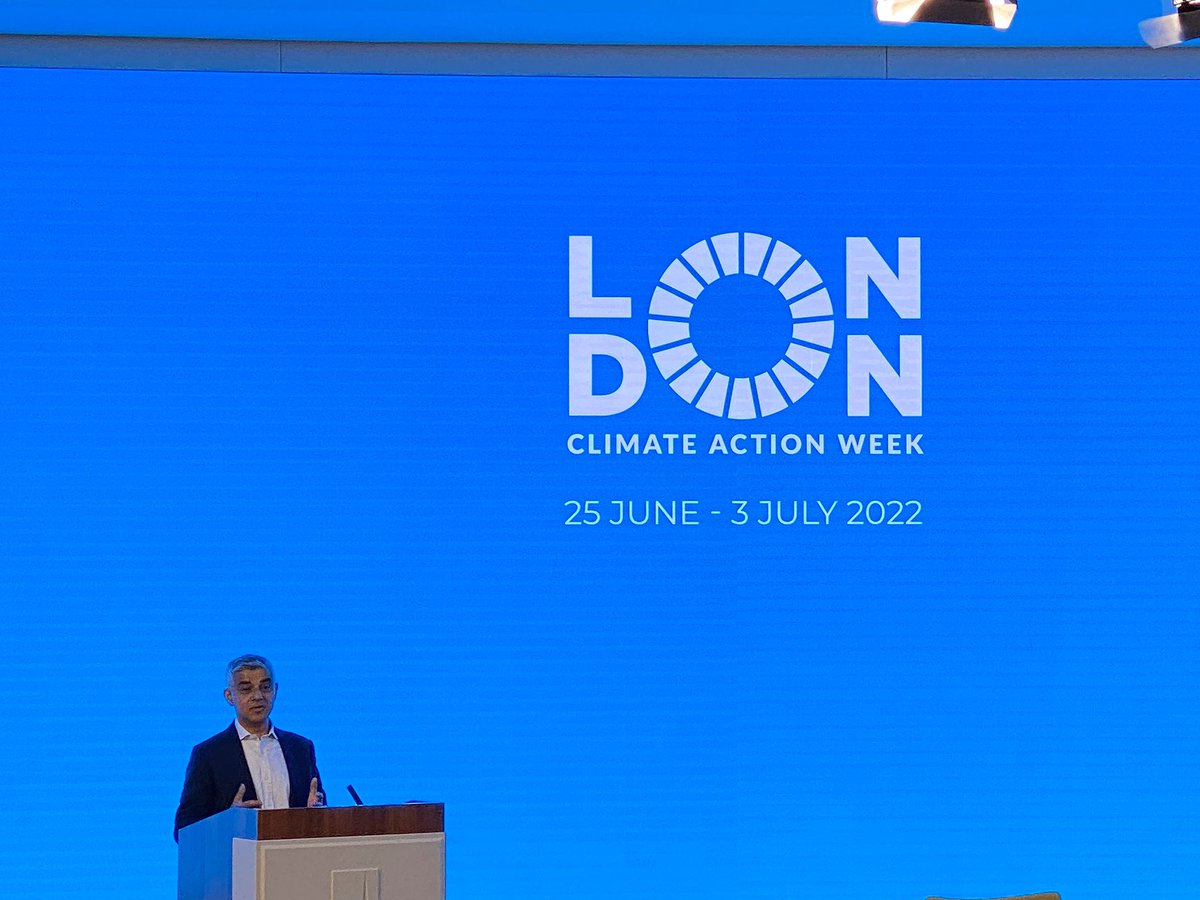 The start of #LCAW2022 with <a href="/SadiqKhan/">Sadiq Khan</a> A week of events focused on policy makers, community action, and practitioners taking concrete action on climate.