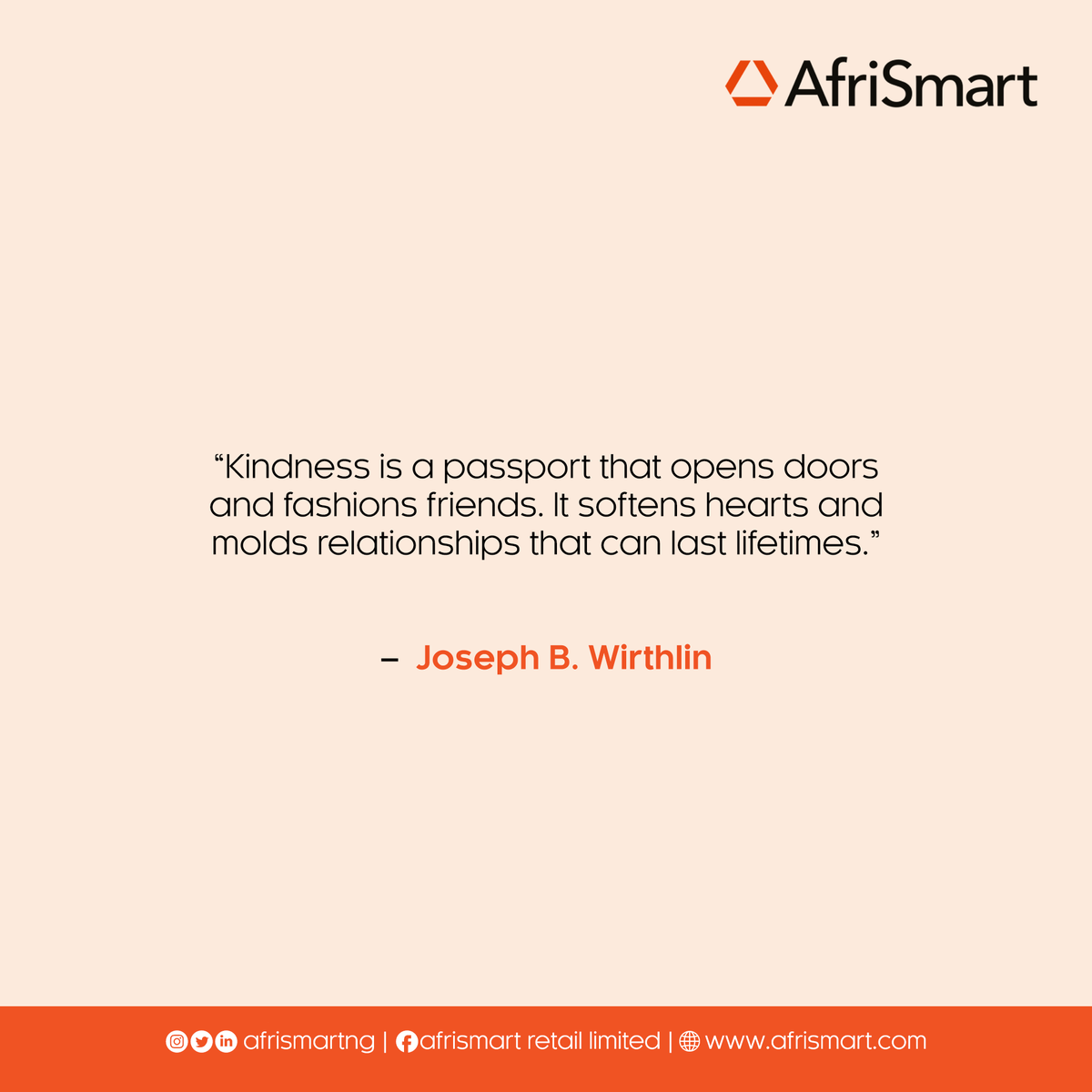 AfrismartNg's tweet photo. A little note for us this beautiful Monday morning π
The act of kindness is a language that even the deaf can hear, and the blind can seeβ€οΈ
Be kind, stay motivated, and have a fruitful week!π€
#Afrismart #newweek #monday #kindness #shopwithAfrismart #phonesandmore #positivity https://t.co/QktK8cDW6k