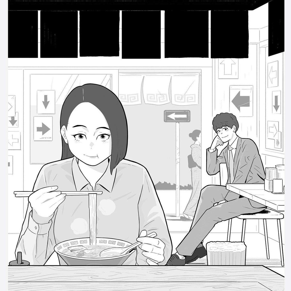 小説現代7月号にて新川帆立さん「競争の番人2(前編)」の扉絵を描いています。

チョイ読みコミックも◎

7月11日からはテレビドラマの放送も始まるようです。

#競争の番人
#新川帆立 