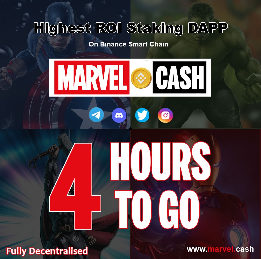 Marvel_Cash_'s tweet photo. BE PREPARED FOR LAUNCH!
4Hours To Go!!!
Stand in front line to invest and get high profits.
The Best Decentralized Crypto Staking Project.
https://t.co/7EvmkePlaJ
A smart and sustainable way to grow your BNB at 7% daily (3000% ROI) on the BNB Smart Chain Network.
#BNB #BNBChain https://t.co/dUVTEq8gZV