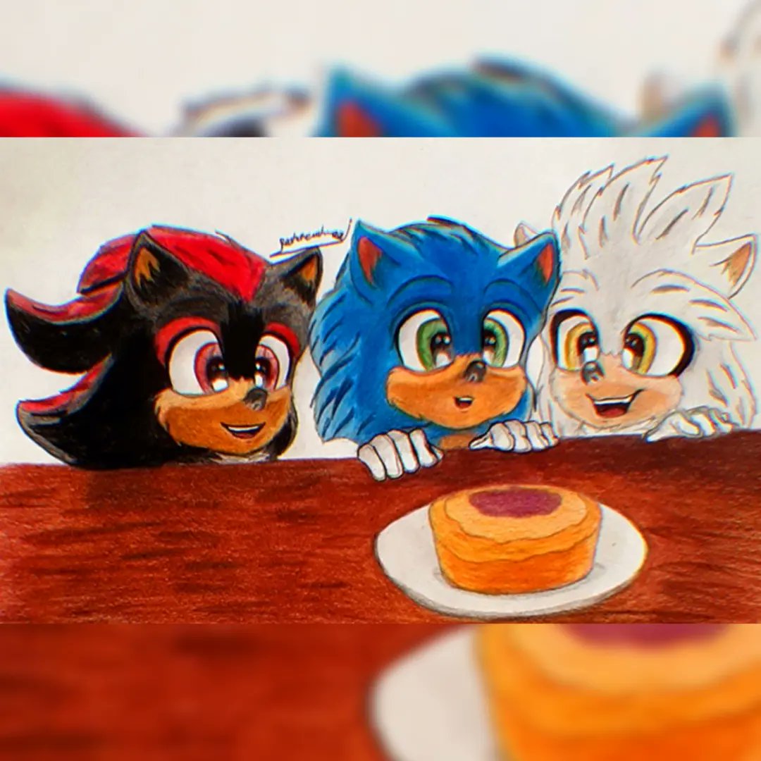 Sonic y shadow silver