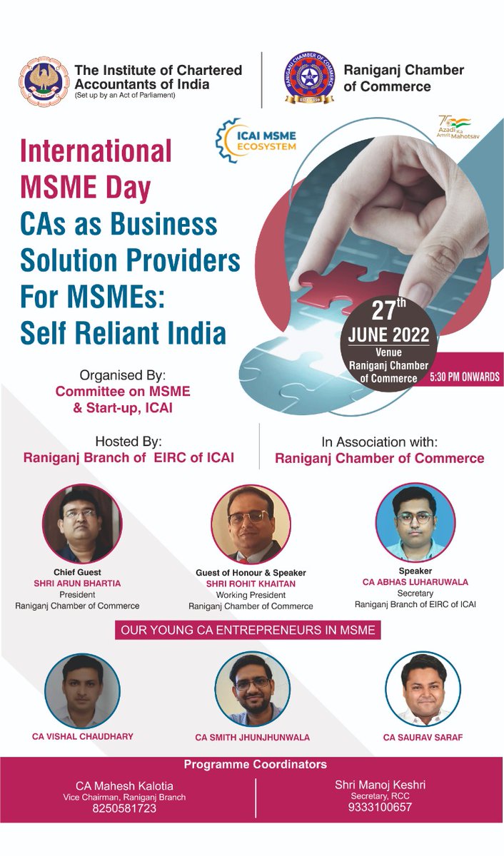 RNG_Chamber's tweet photo. MSME r growth engines of our Nation. On this #MSMEDay2022 @RNG_Chamber salute crores of #Entrepreneurs &amp; #smallTraders for their entrepreneurial zeal &amp; service to Nation
@CAITIndia
@ShatruganSinha
@GhatakMoloy
@theicai
@CimGOI
@praveendel
@sumitagarwal_IN

#internationalmsmeday https://t.co/E7SLlNfKU6